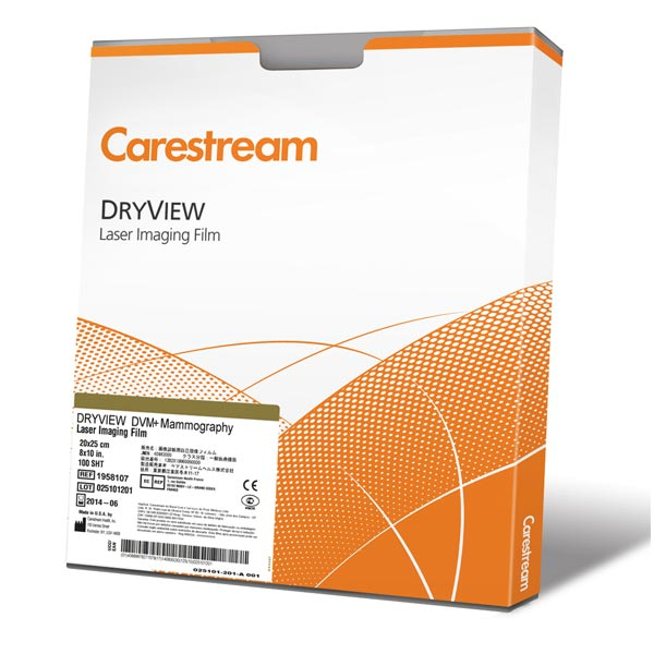 DryView DVM Mamography 8 x10 Inch Laser Imaging Film REF 1456516